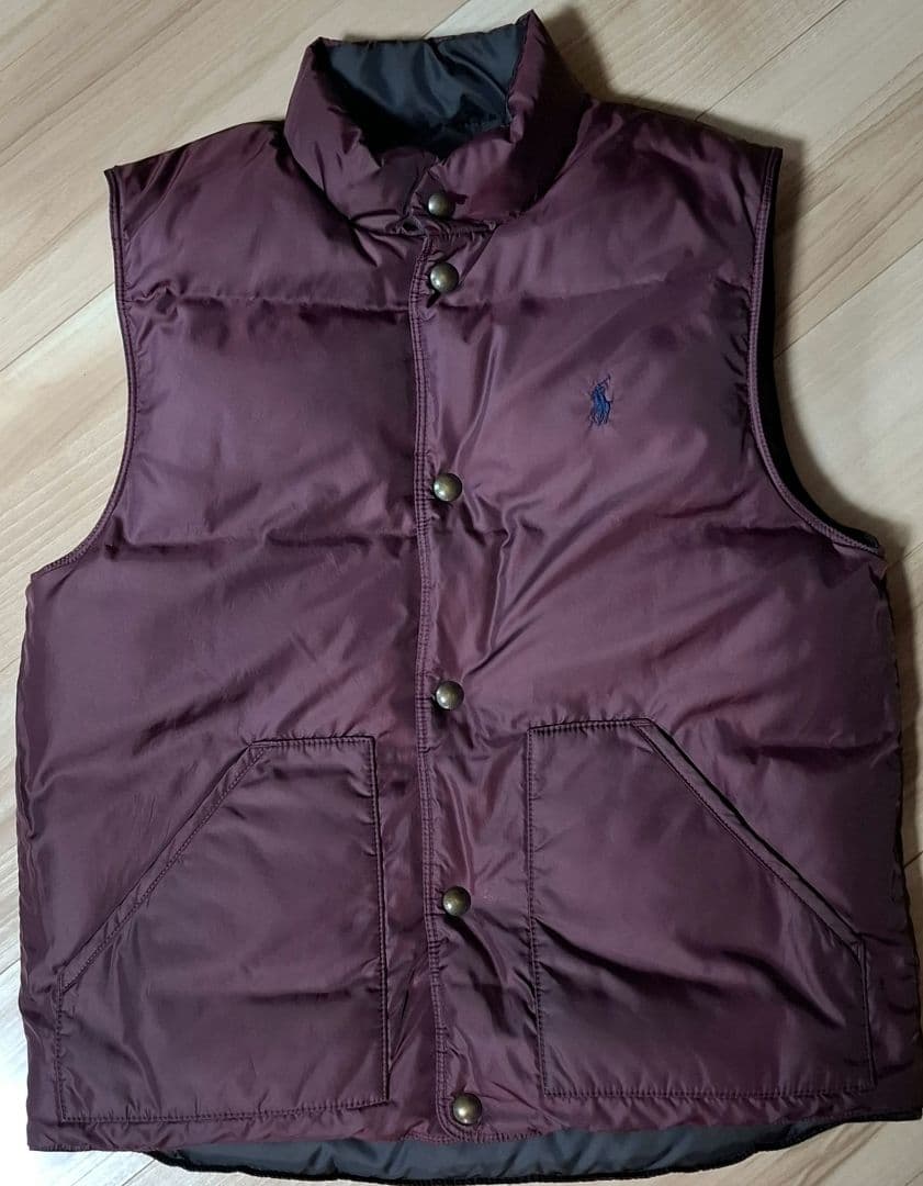 ポロ　ラルフローレン　 ダウンベスト ブラック　M