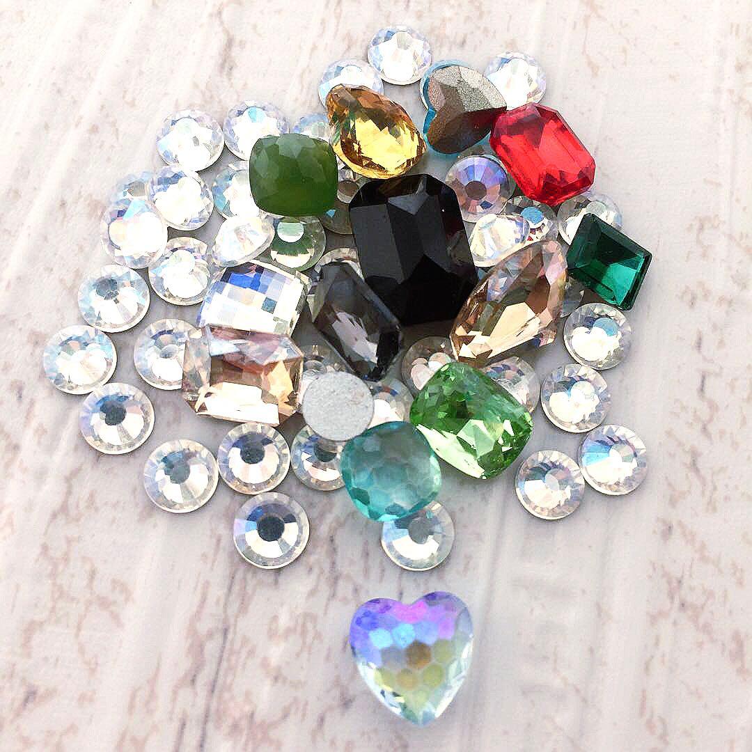 ✧1点物✧ガラスパーツ✧クリスタルガラス✧MoonLight✧ガラスストーン✧