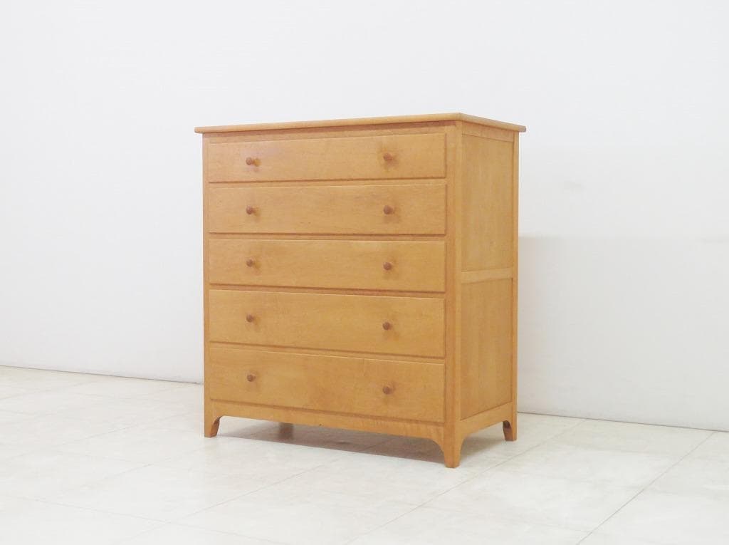 サザビー メープル無垢材 チェスト 24万検北の住まい設計社カンディハウス家具蔵