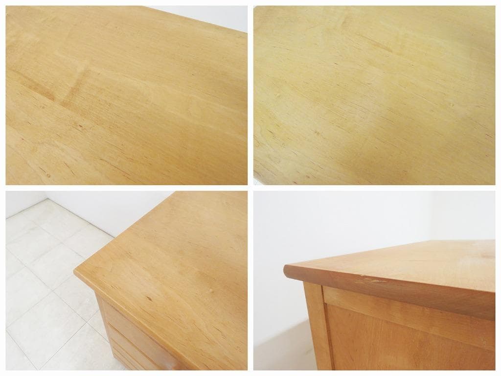 サザビー メープル無垢材 チェスト 24万検北の住まい設計社カンディハウス家具蔵