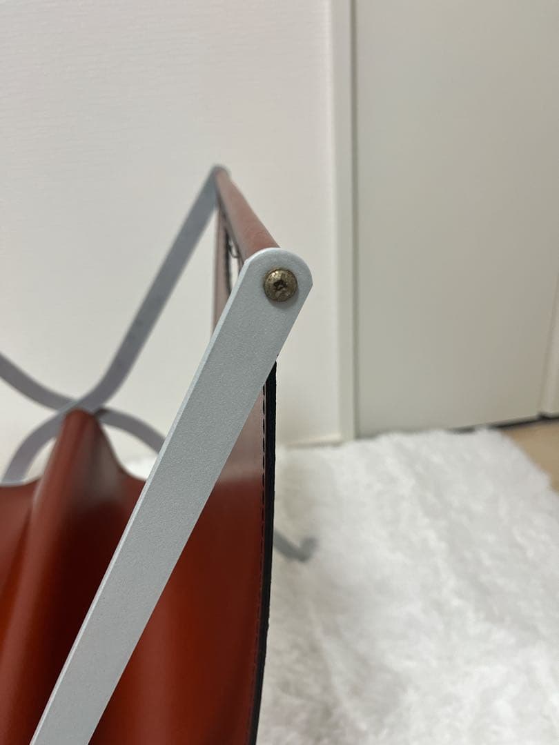 ACTUS アクタス　本革レザー　マガジンラック　フォールディグ　カッシーナ