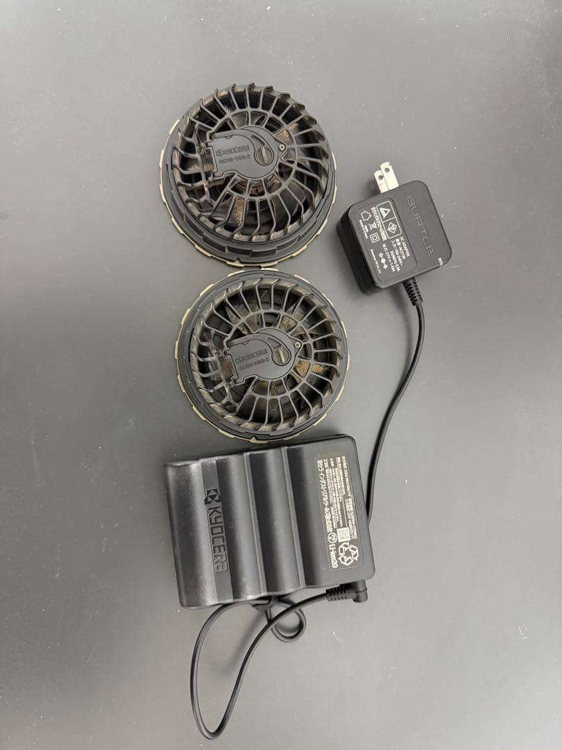 バートル　バッテリー　ファンセット AC08 ゴールド　充電器　22v 24v