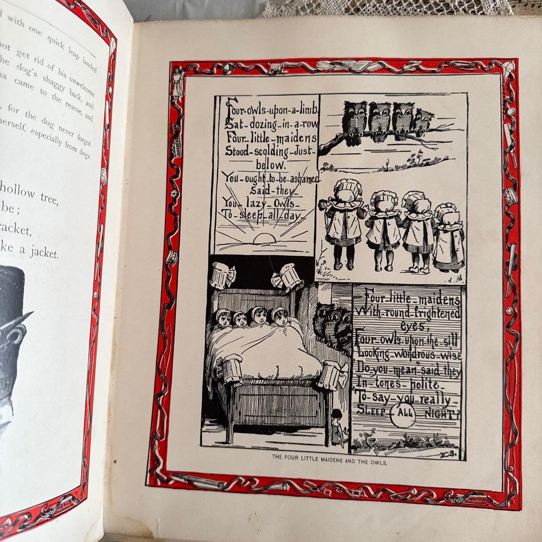 難有★稀少アンティーク美しい挿絵のヴィクトリアン絵本　洋書ジャンクジャーナル古書