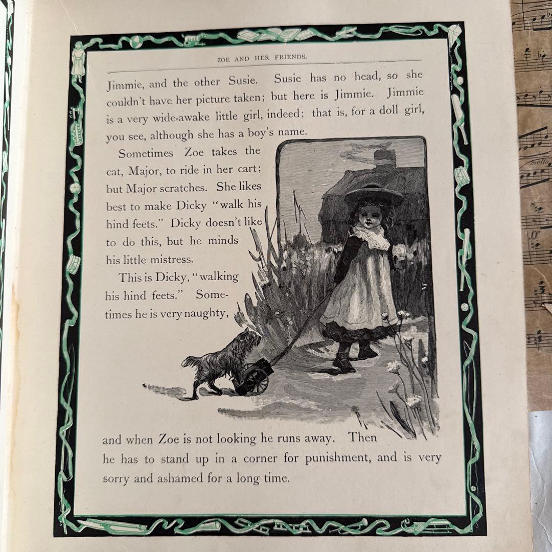 難有★稀少アンティーク美しい挿絵のヴィクトリアン絵本　洋書ジャンクジャーナル古書