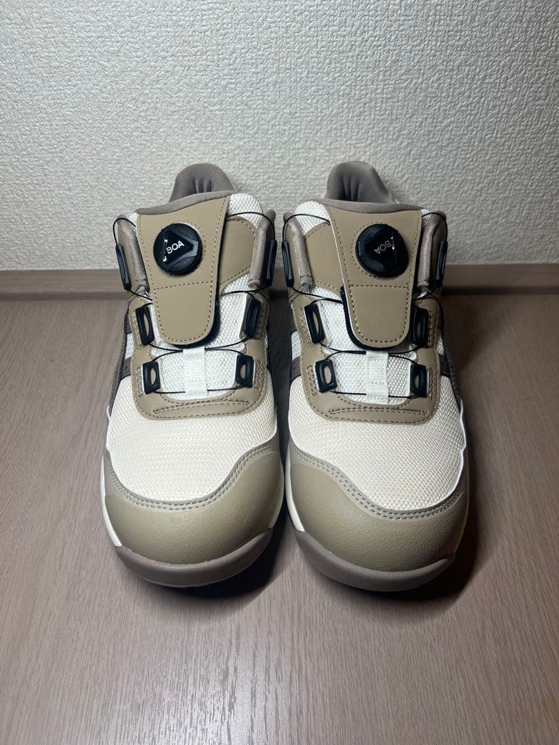 新品 限定色 アシックス 安全靴 ベージュ/ホワイト 26.0