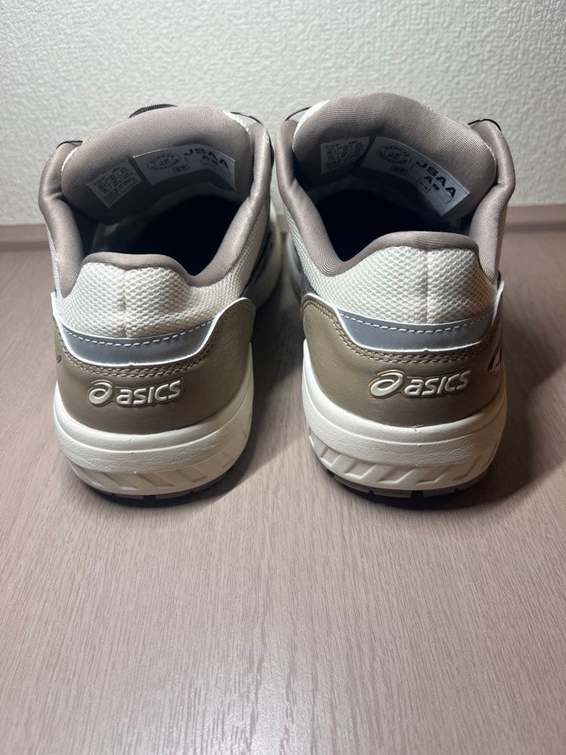 新品 限定色 アシックス 安全靴 ベージュ/ホワイト 26.0