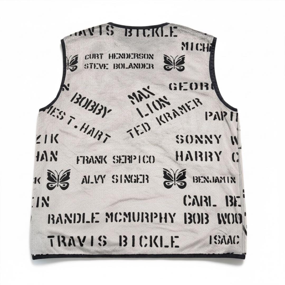 【希少】NEEDLES フリース ベスト Lサイズ　グレー