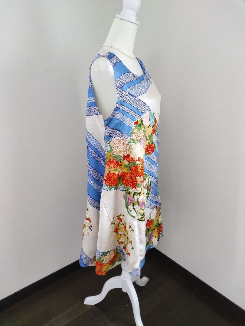 みさき 振袖リメイク ノースリーブワンピース