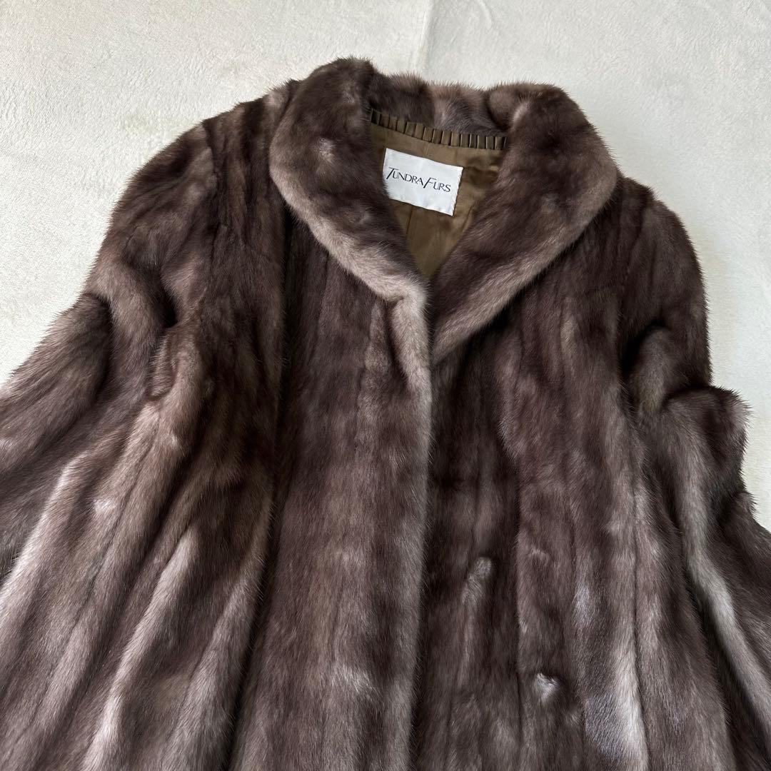 星5 AMERICAN FUR AWARDS 毛皮 ミンク コート ロング丈 M