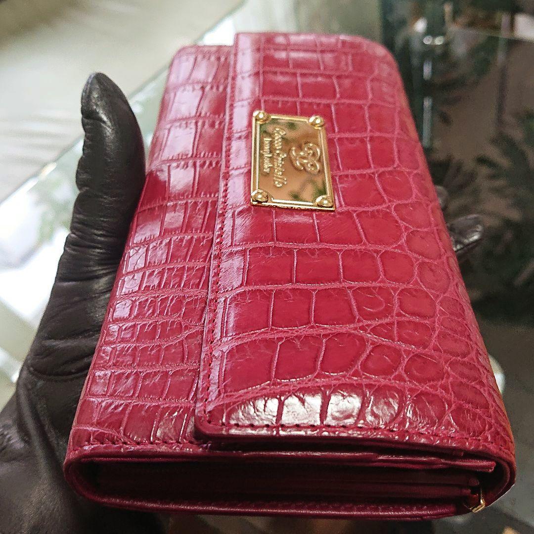 ♦️新品未使用品♦️Sanpo三宝コッコクリスターロ ♦️クロコ長財布