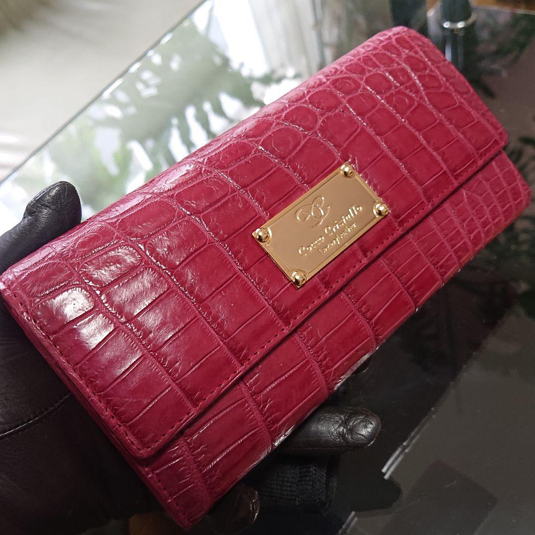 ♦️新品未使用品♦️Sanpo三宝コッコクリスターロ ♦️クロコ長財布