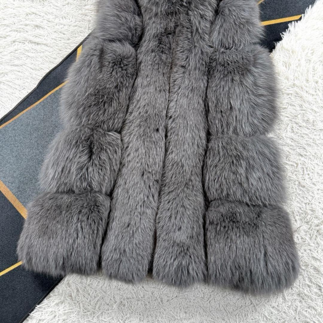 着丈82㎝【現行タグ】サガファーズ フォックス グレー ベスト L AA082