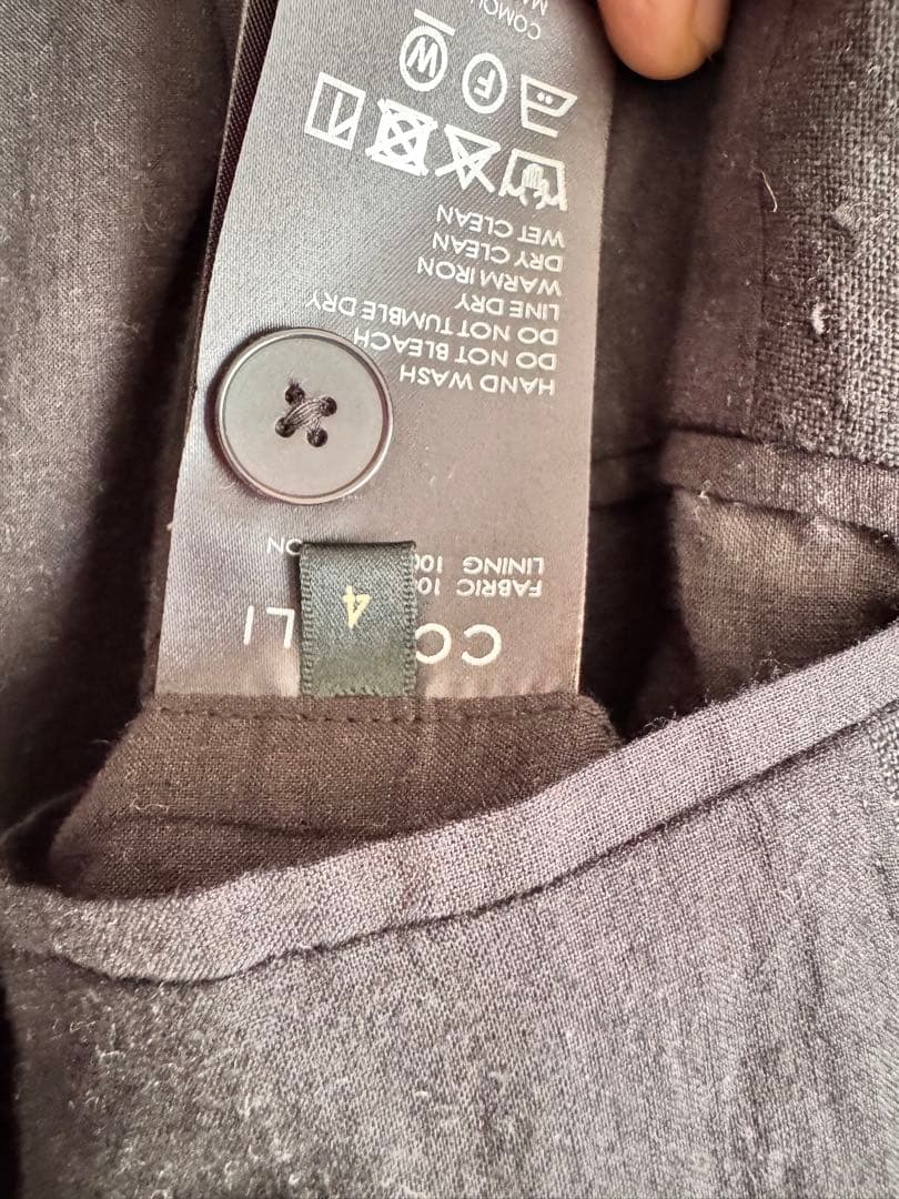 値下げします！COMOLI カナパ　スタンドカラーノーカラージャケット サイズ4