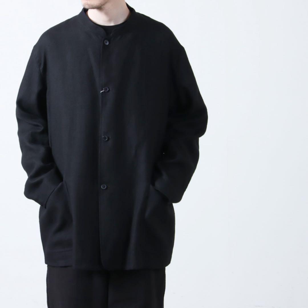 値下げします！COMOLI カナパ　スタンドカラーノーカラージャケット サイズ4