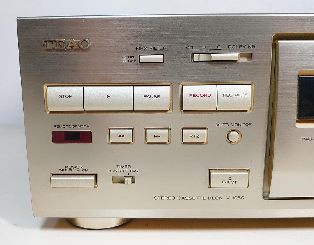 【オーバーホール品】TEAC カセットデッキ「V-1050」再生・録音動作OK★