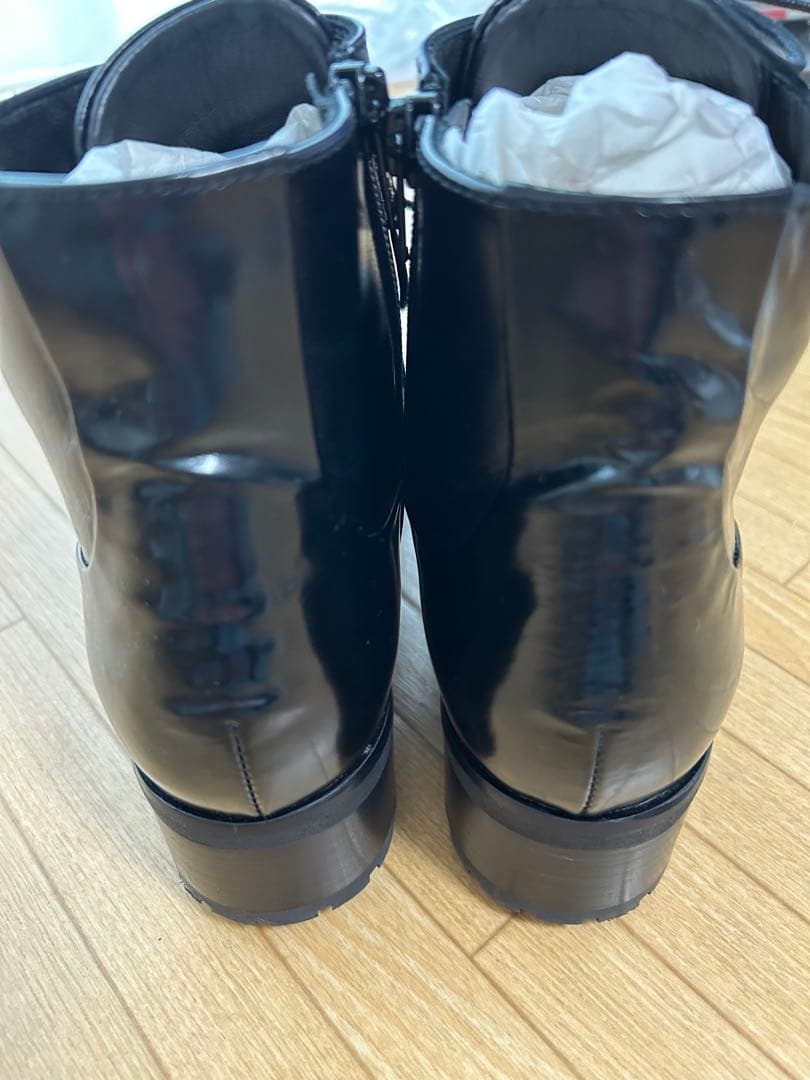 まめ　ファビオルスコーニ　黒ショートブーツ　新品