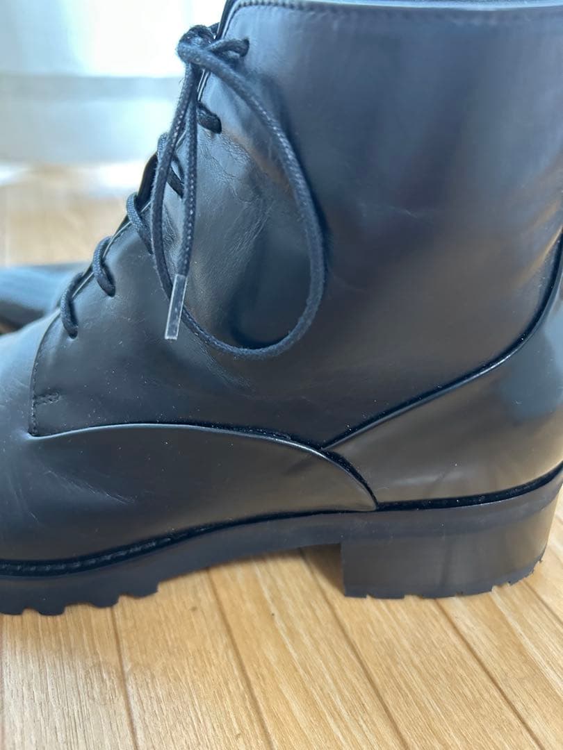 まめ　ファビオルスコーニ　黒ショートブーツ　新品