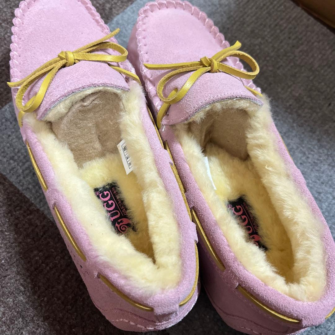 セール品新品1点物ムートンモカシンピンク22cm