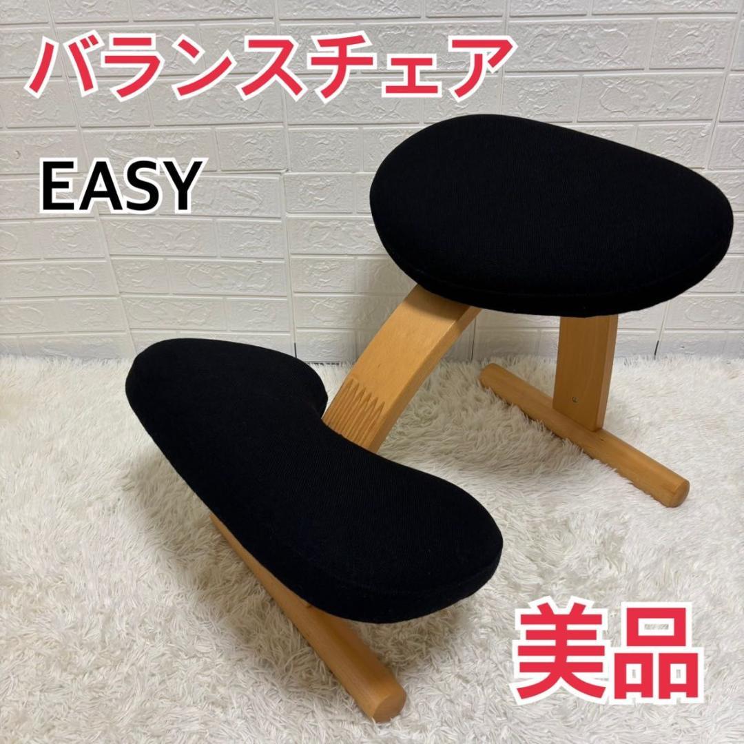 【美品】バランスチェア　イージー　リボ社　ブラック