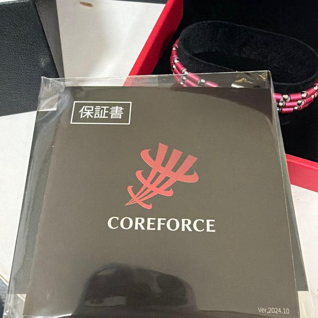 COREFORCE ピンクブレスレット 保証書付き