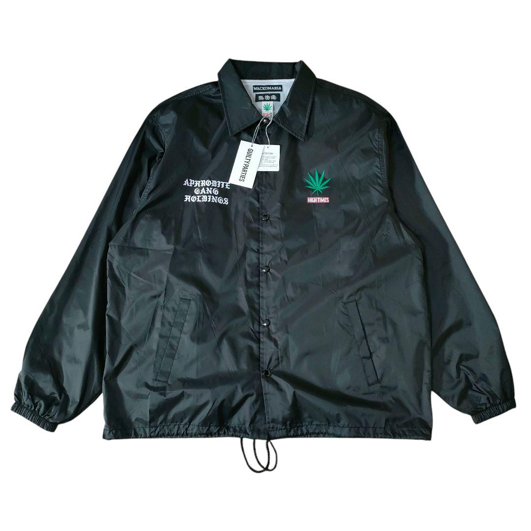 下げ札付き ワコマリア×舐達麻×ハイタイムス プリント コーチジャケット XL