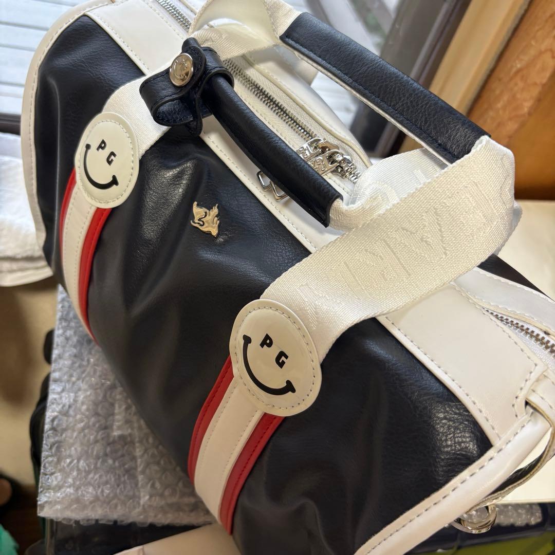 PEARLY GATES トートバッグ ネイビー/ホワイト/レッド