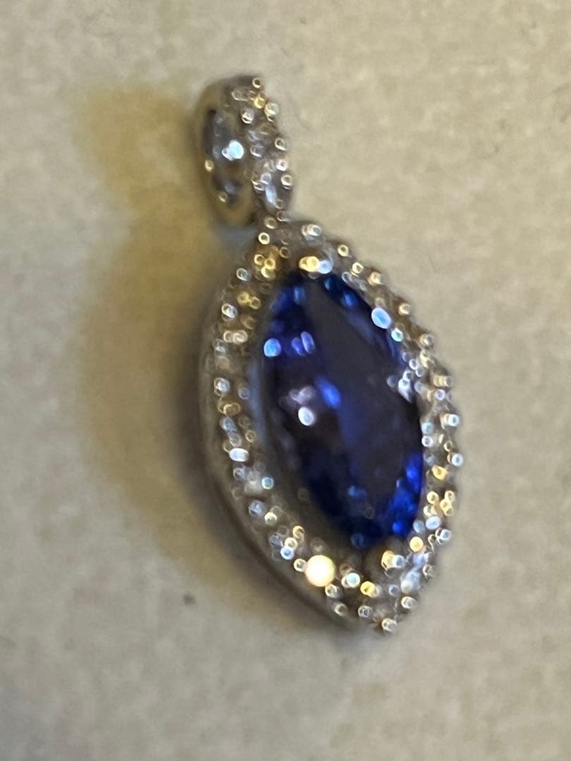 超美品未使用　k18タンザナイトダイヤペンダントヘッドQVC gstv