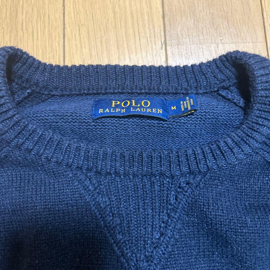ポロ ラルフローレン セーター ネイビー サイズM