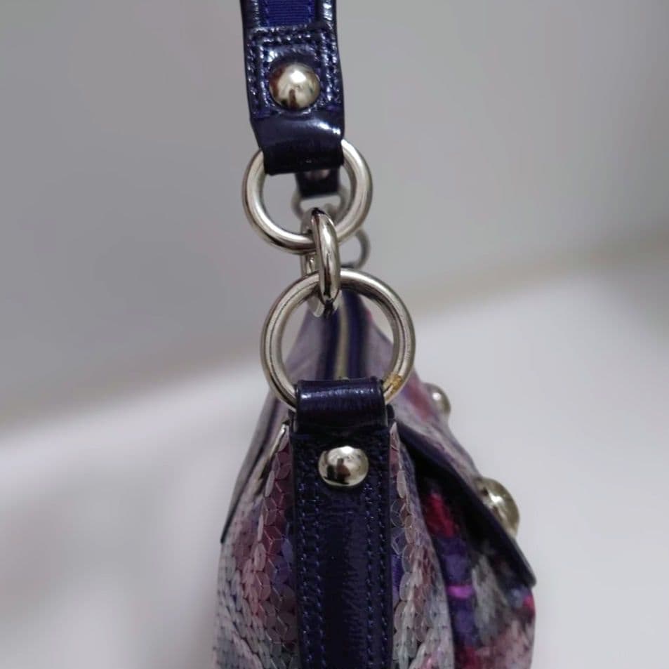 美品 COACH POPPY ハンドバッグ スパンコール