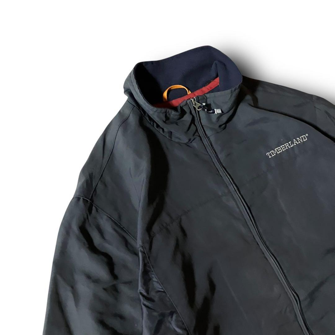 はる様☆Timberlandウォームアップジャケット短丈ナイロンドローコード刺繍