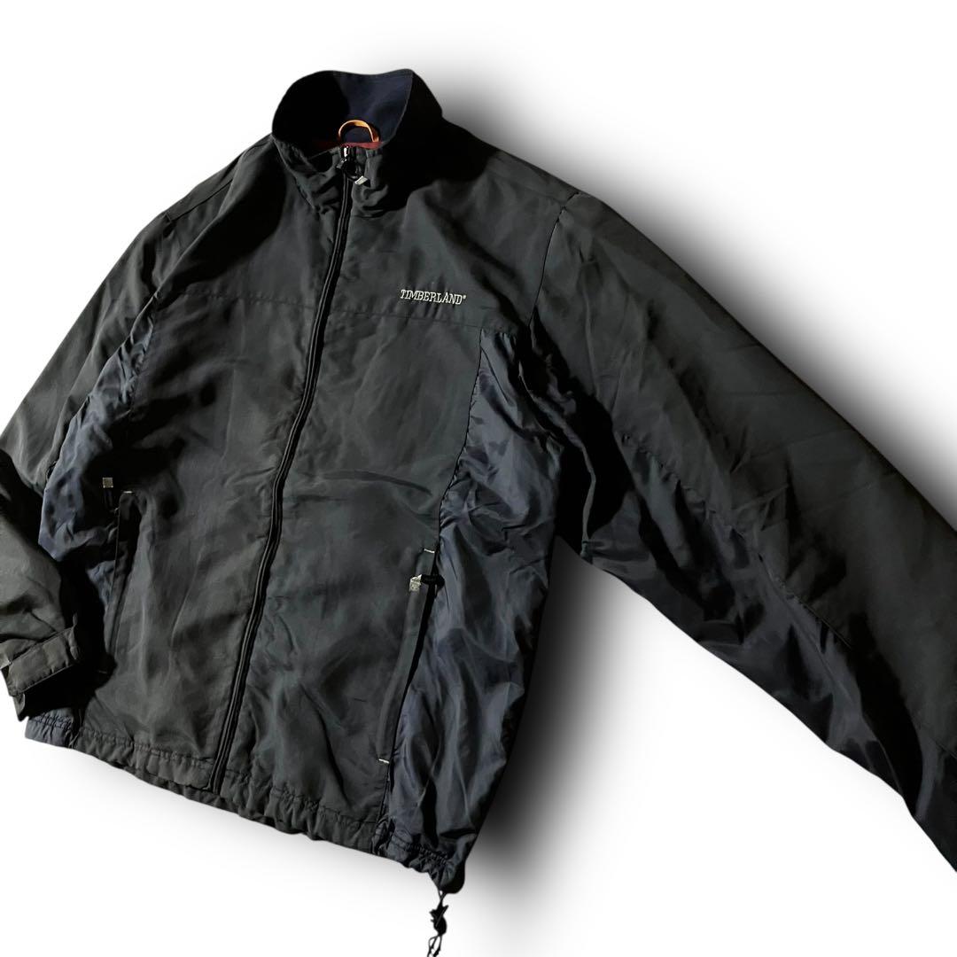 はる様☆Timberlandウォームアップジャケット短丈ナイロンドローコード刺繍