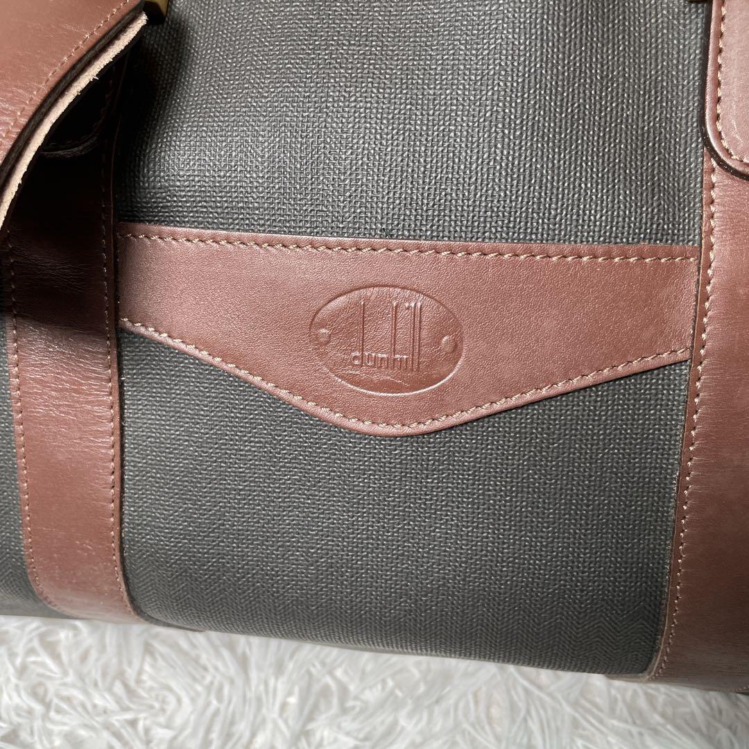 ほぼ未使用　ダンヒル　ボストンバッグ　レザー　ブラック　鍵付き