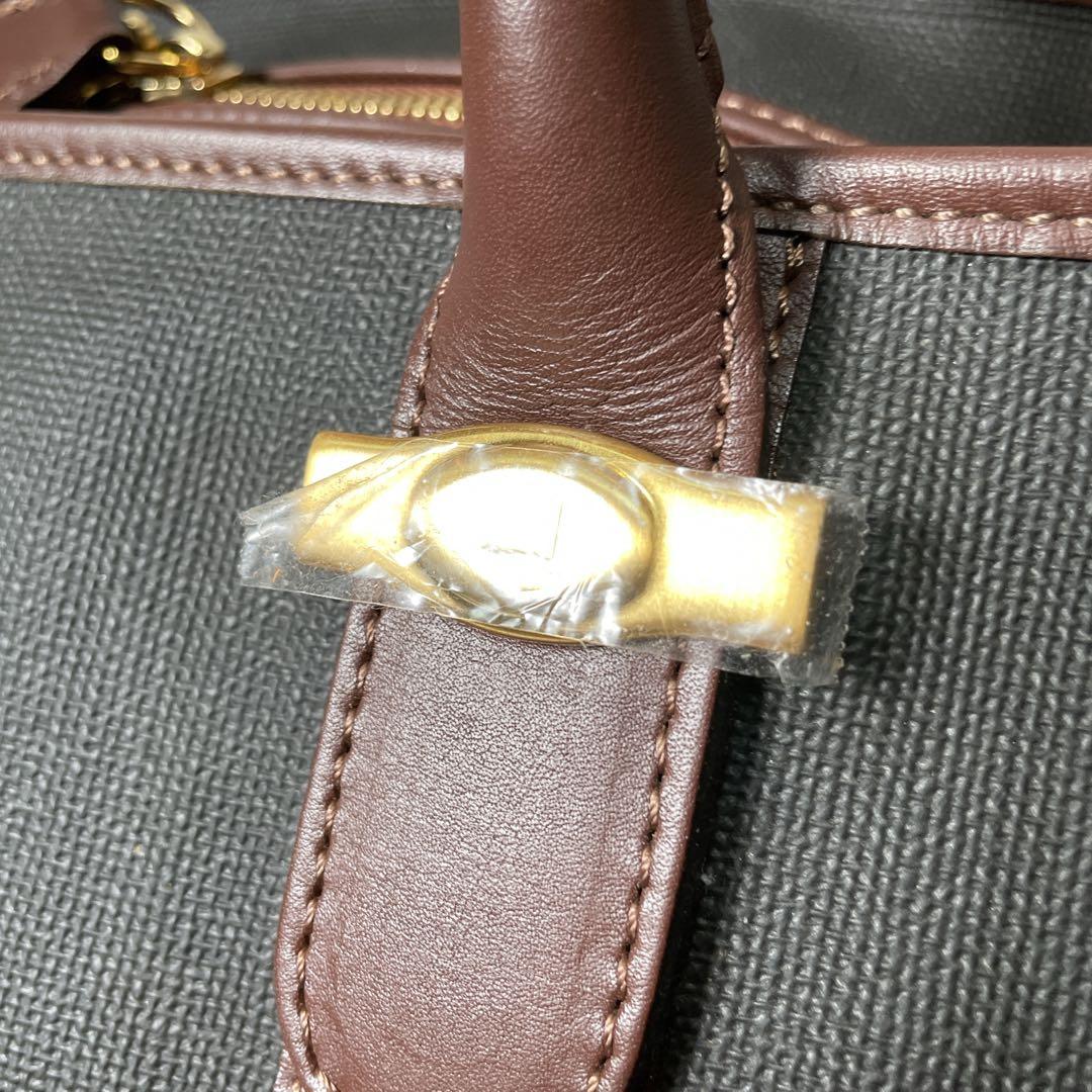 ほぼ未使用　ダンヒル　ボストンバッグ　レザー　ブラック　鍵付き