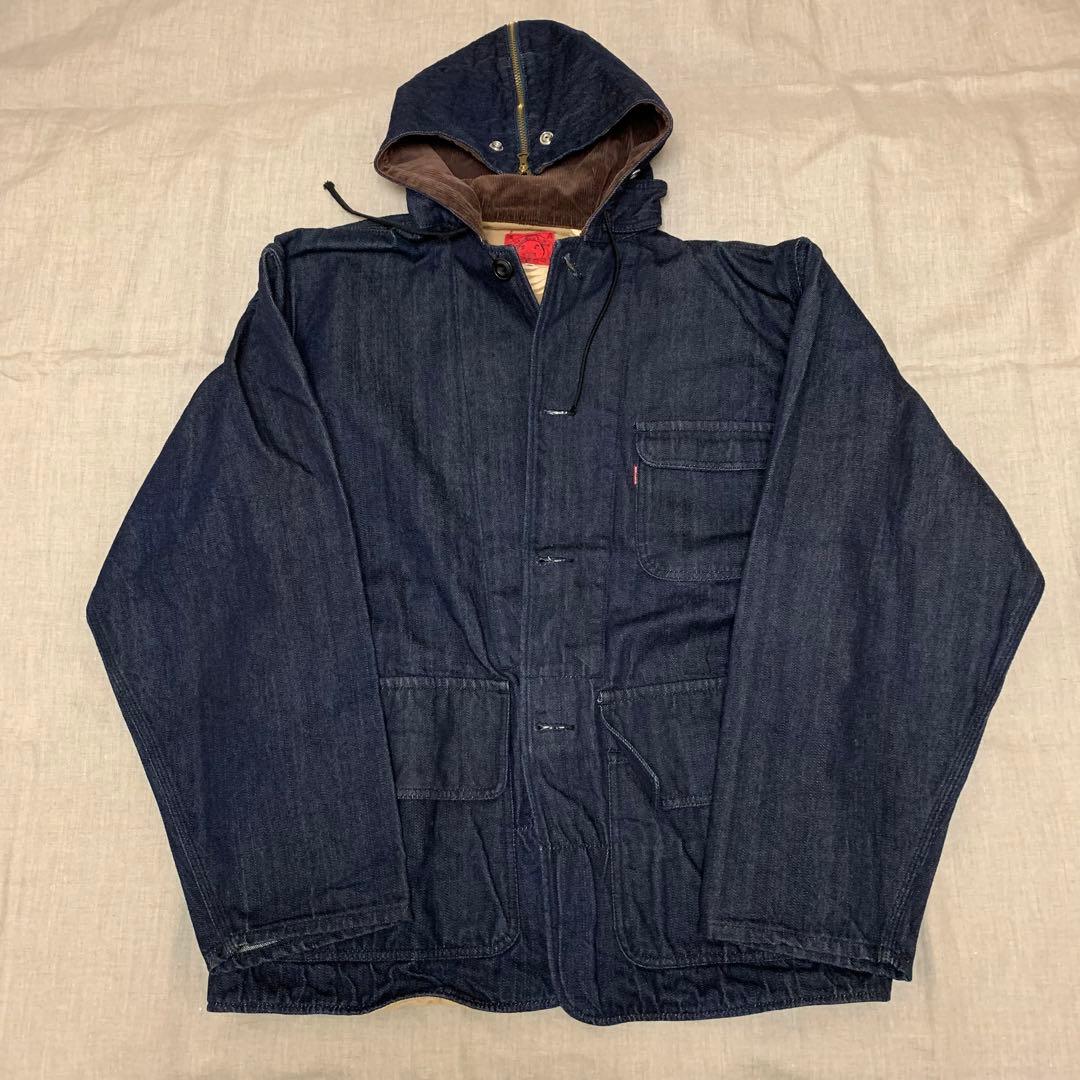 EVISU エヴィス デニム ハンタージャケット 40(XL相当) 濃紺