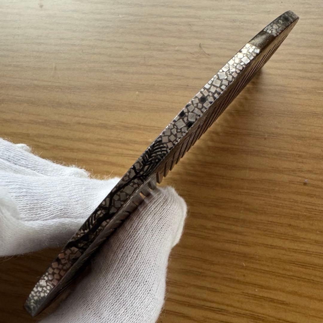 櫛　レトロ　在銘あり　和物　銀　松