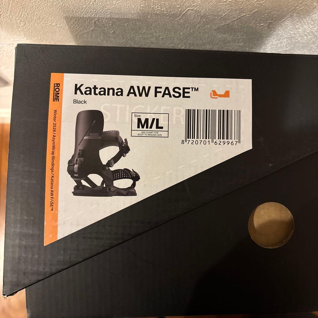 新作　ROME Katana AW FASE ビンディング M/L