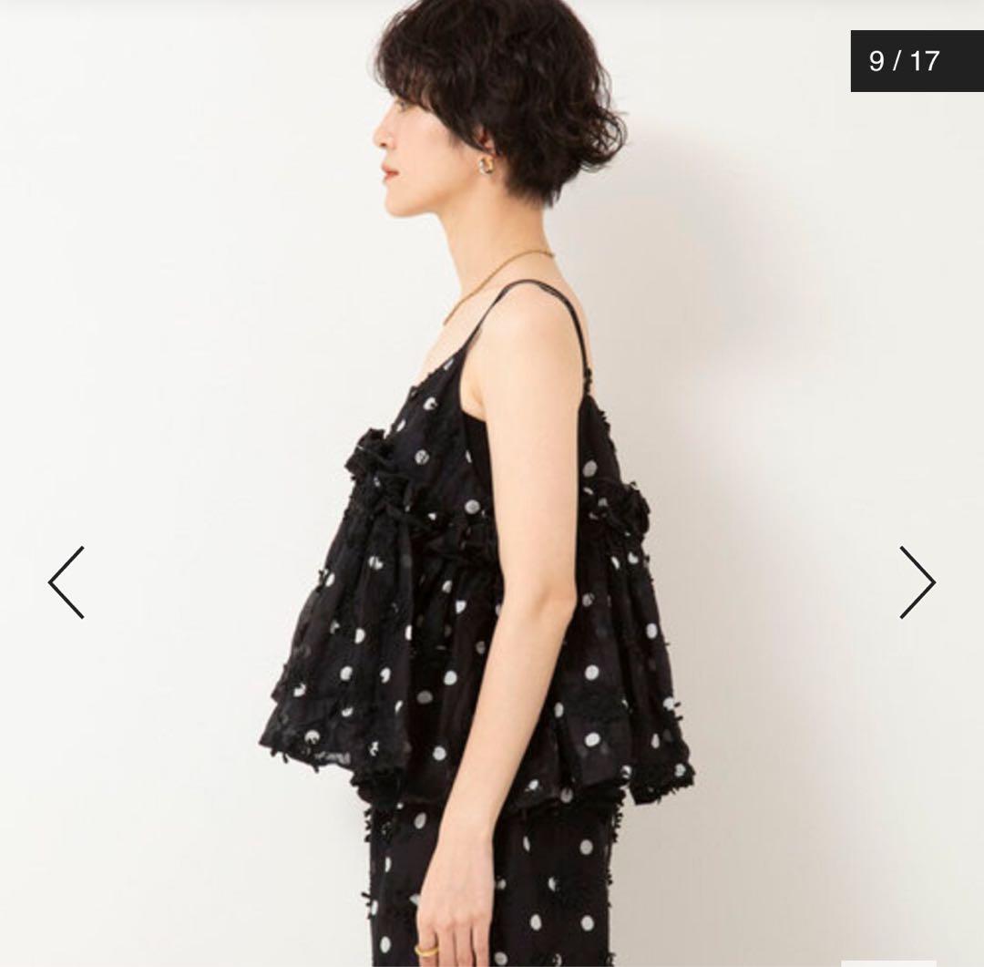 crinkle crinkle crinkle 3D ドット キャミソール