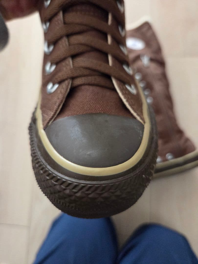 コンバース ブラウン ボア付きロングブーツ23㎝