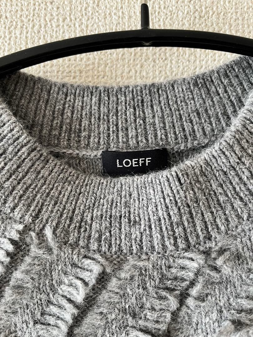 【LOEFF】ウェーブ フリンジ ベスト