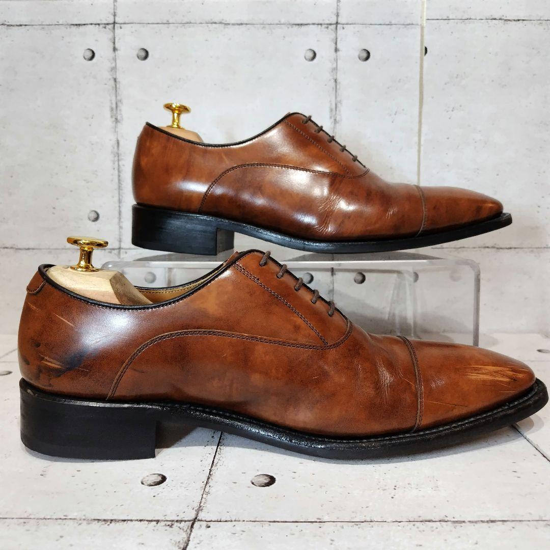 リーガル ストレートチップ 25.5cm ブラウン 革靴 ビジネス 315R　茶