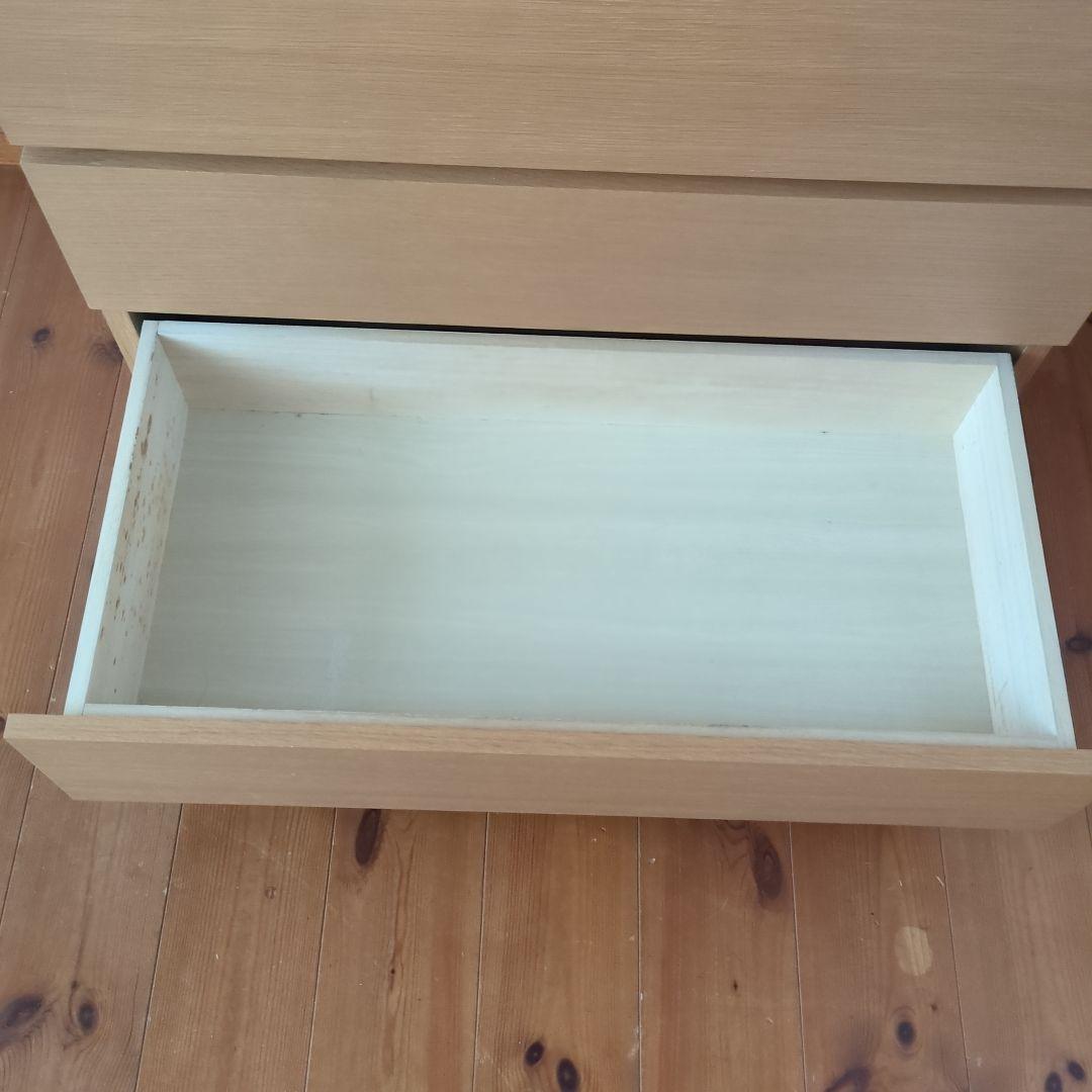 【送料込み】無印良品　オーク材チェスト4段　シンプル　人気家具　引き出し