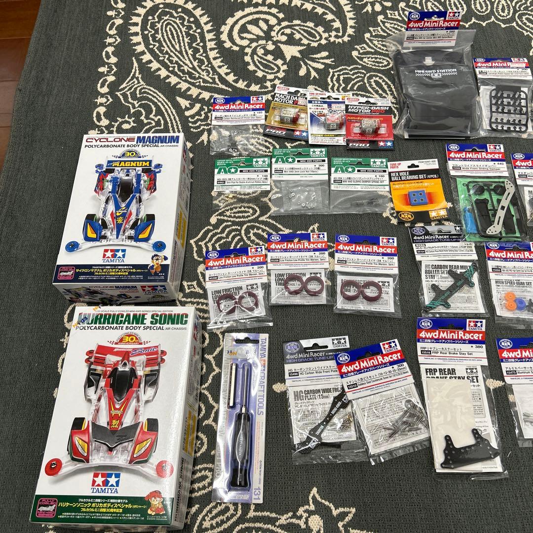 ハリケーンソニック　サイクロンマグナム　ポリカ　ミニ四駆パーツ工具セット