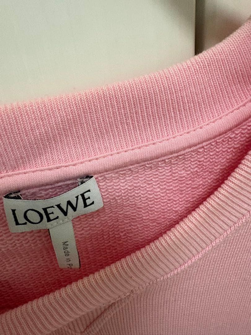 LOEWE ピンク ロゴ スウェット
