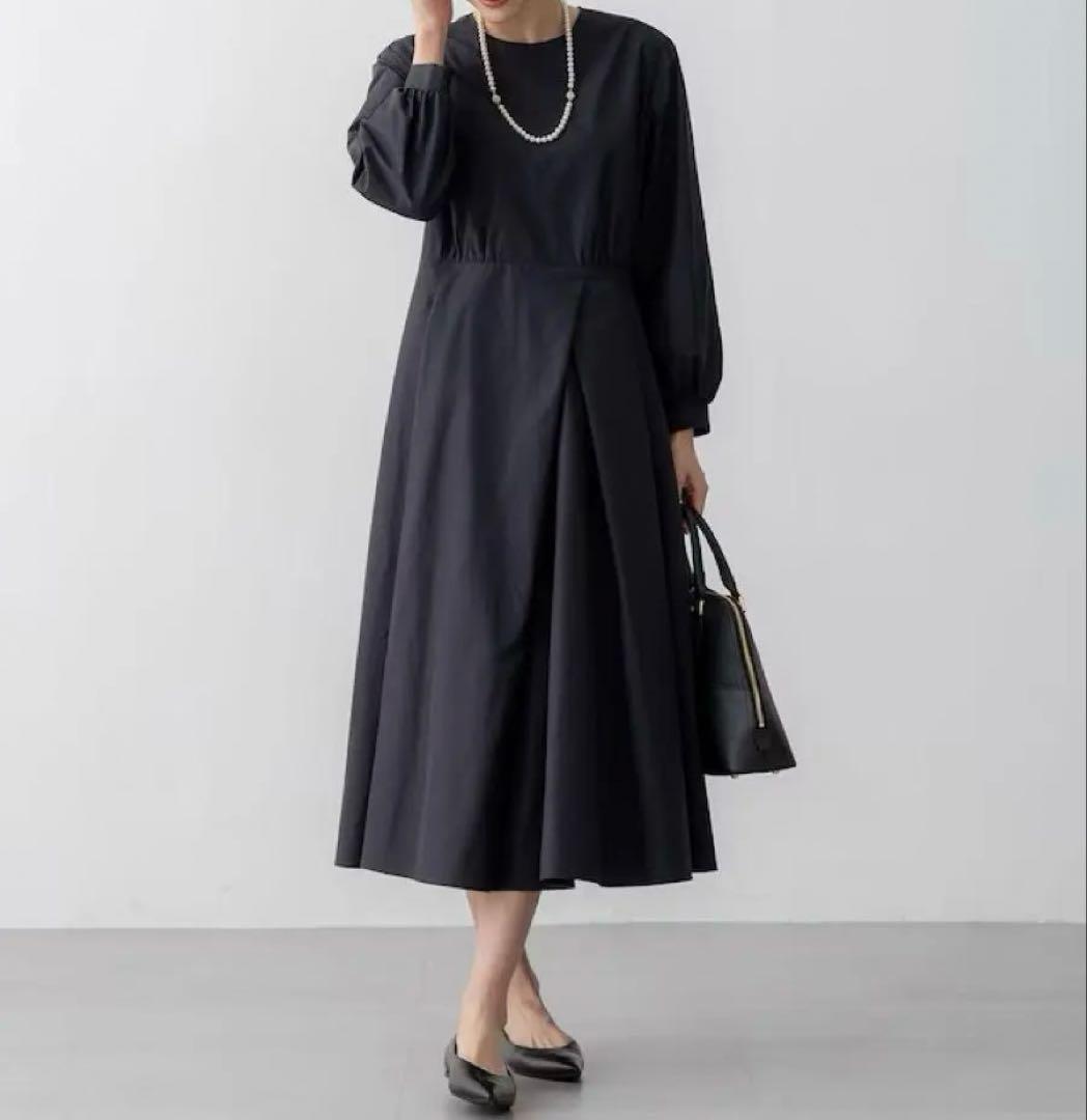 タグ付き　23区 【VERYコラボ】25SS ラスタークロスタックワンピース　S