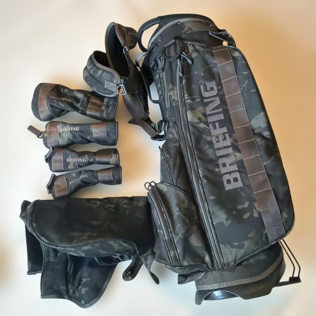 ブリーフィングキャディバッグ ヘッドカバーセット