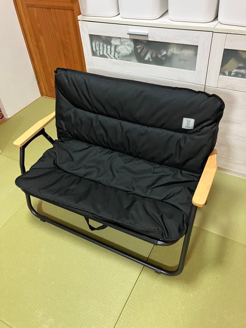 DOD ブラック グッドラックソファ