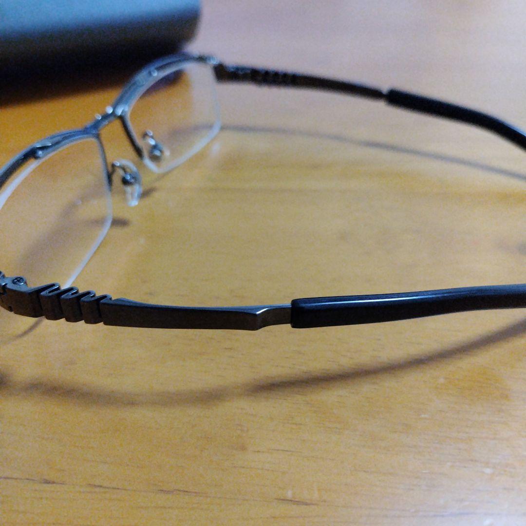999.9…超美品！ブラック メタルフレーム (度あり)…ケースあり