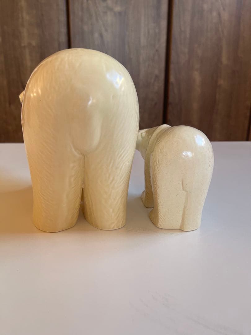 リサ・ラーソン／Lisa Larson(スエーデン)シロクマ親子