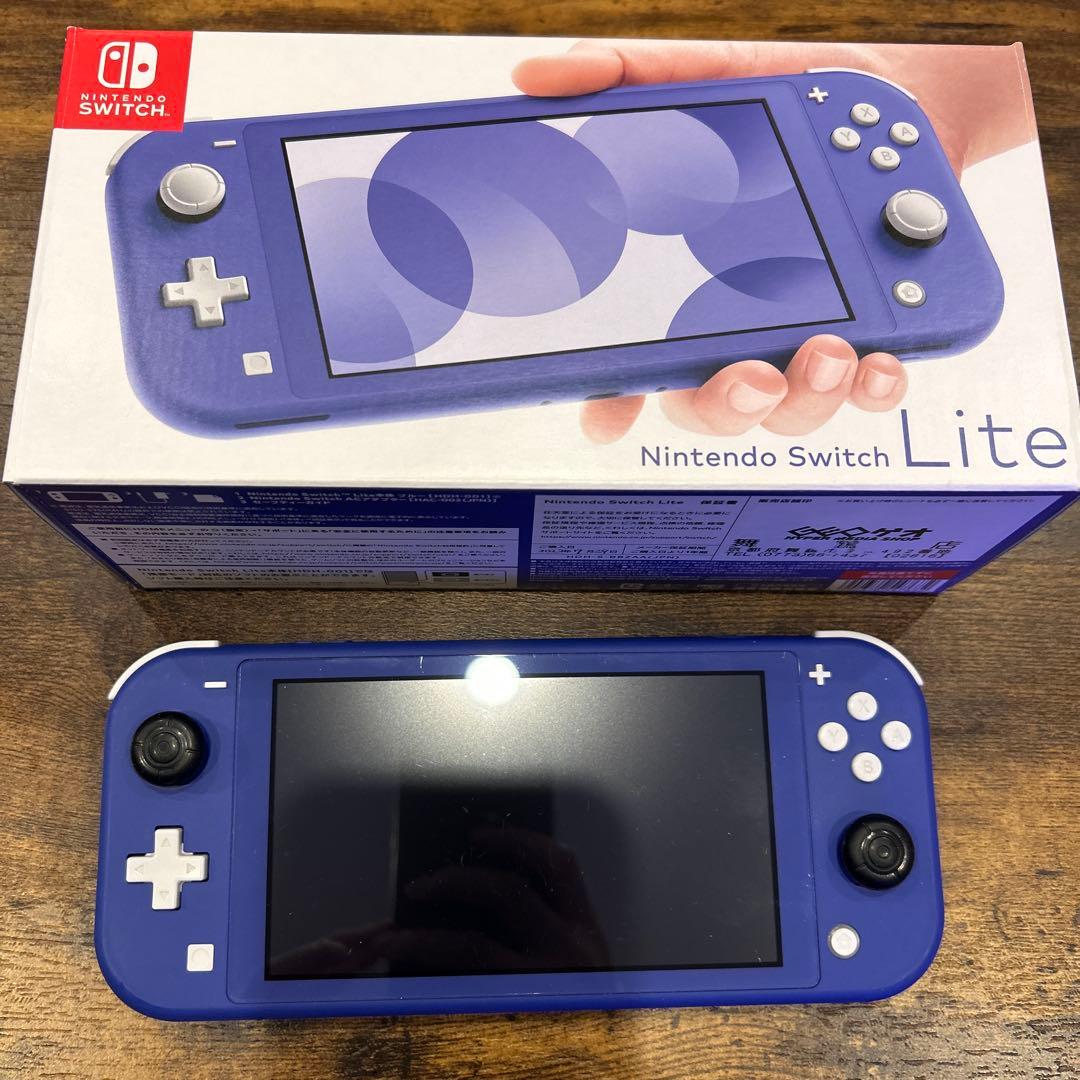Nintendo Switch Lite 青　箱・充電器・ケースあり