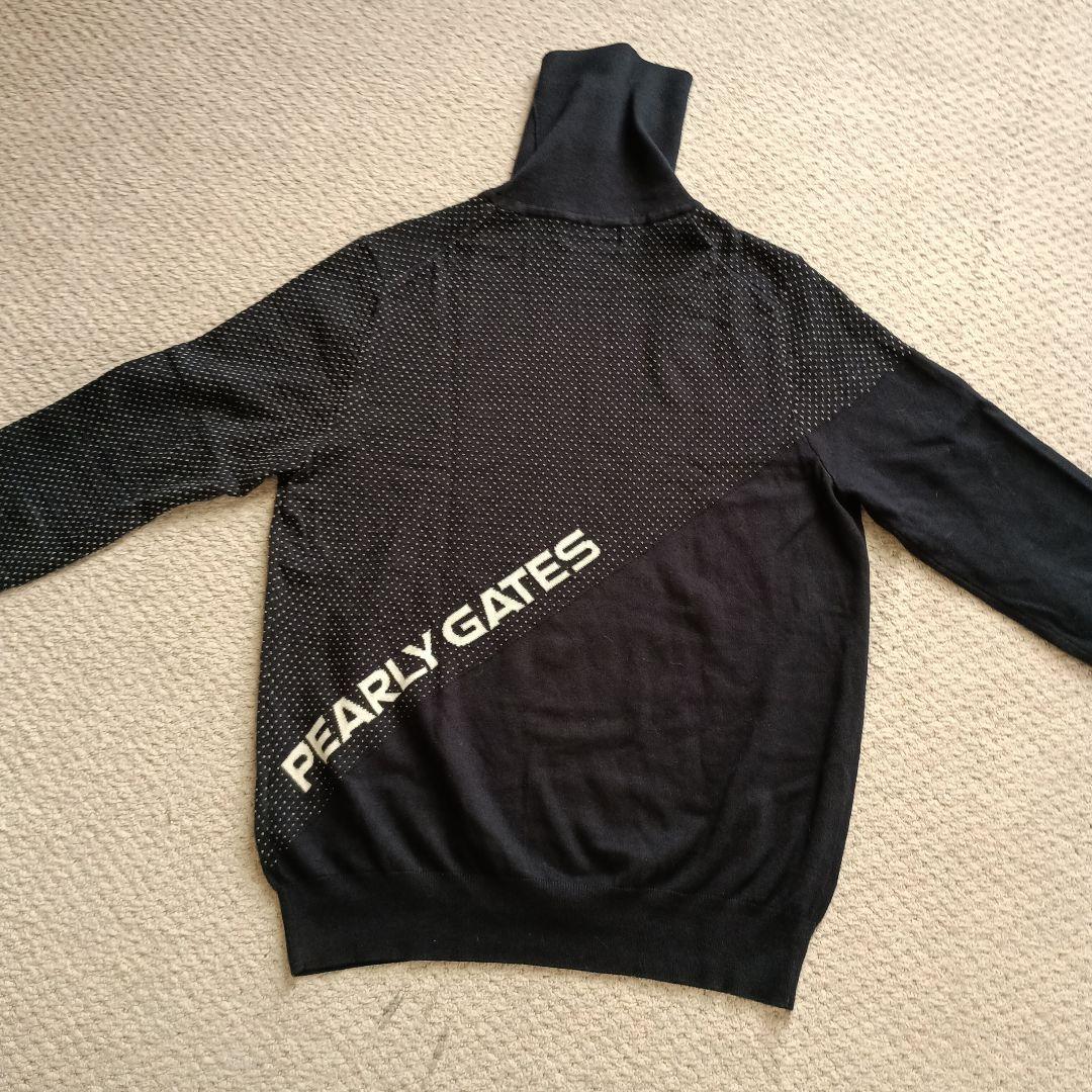 パーリーゲイツ　カシミヤタッチ　タートルネックセーター